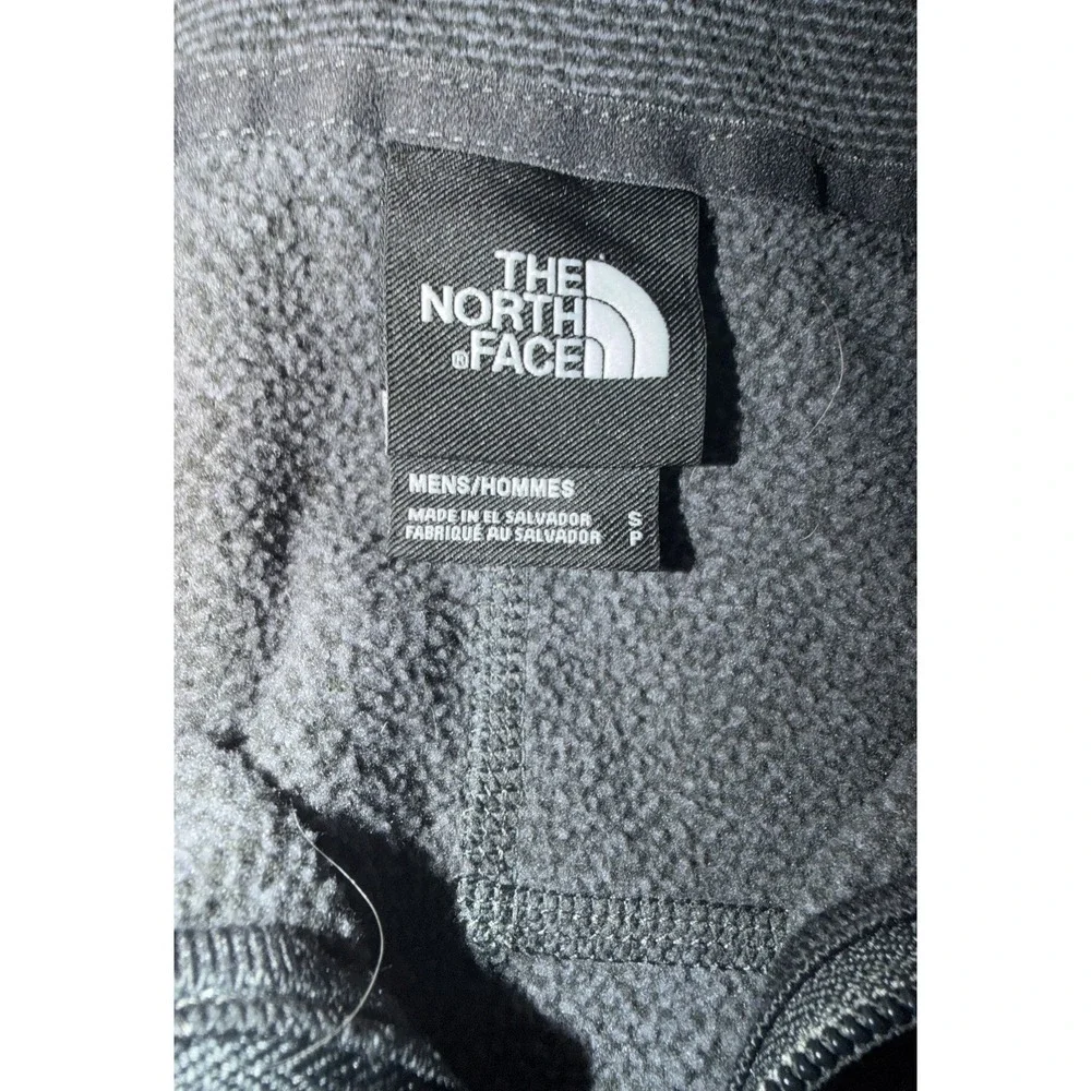 THE NORTH FACE Men's Small Quarter 1/4  Zip Black Fleece Pullover Sweater